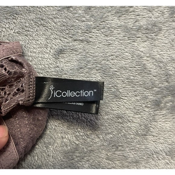 iCollection Women's Bralette With a deep plunge front and adjustable crossback L - Picture 8 of 9